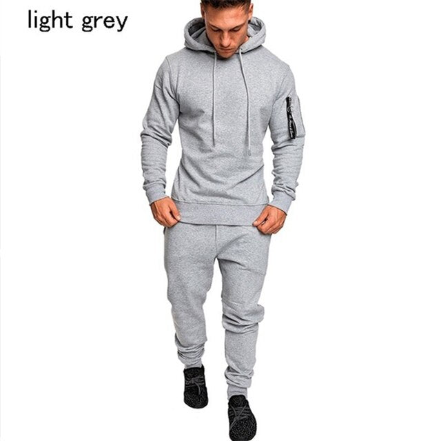 2 Piece Men's Tracksuit   Camouflage Sweat Top and Pants