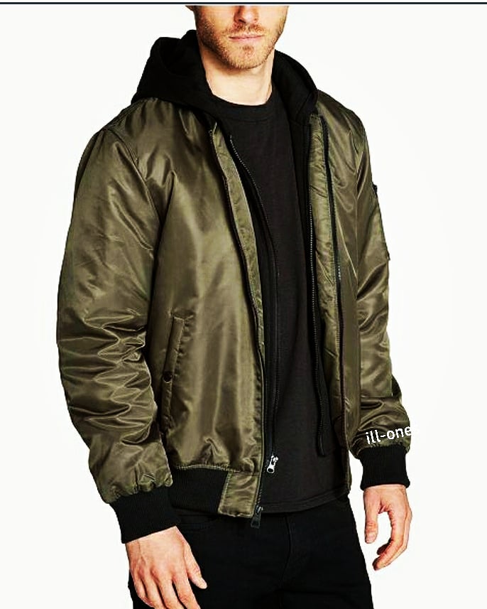 Men's bomber jackets w/hooded liner