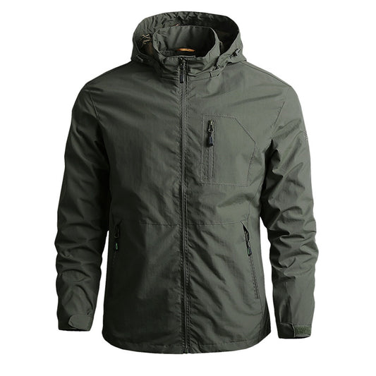 Men's Military Pilot Bomber Jackets Tactical, Waterproof, Hooded Coats.Quick Dry,Thin, and Lightweight