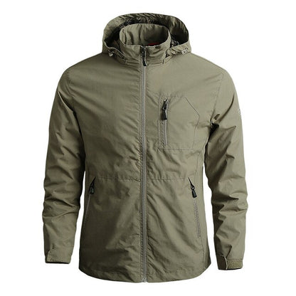 Men's Military Pilot Bomber Jackets Tactical, Waterproof, Hooded Coats.Quick Dry,Thin, and Lightweight
