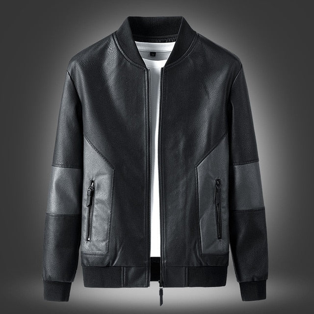2023 Men's spring/Fall soft leather jacket