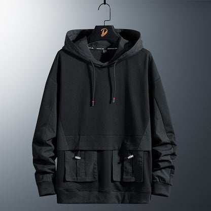 Men 's Hoodies Spring Brand Solid Plain Sweatshirt Korean Style Streetwear Harajuku Black Hip Hop Oversized Men Sweatshirt
