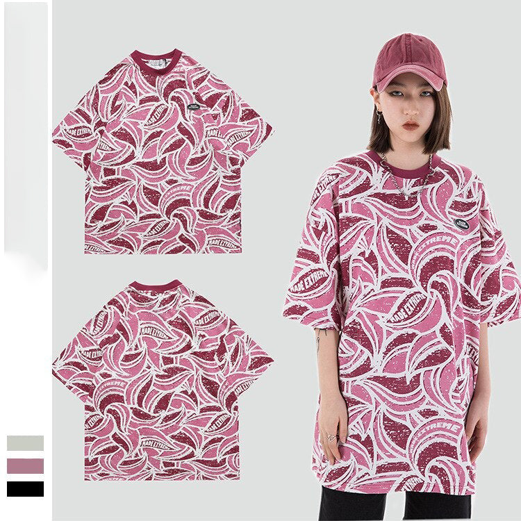 New women's cashew flower T-shirt.