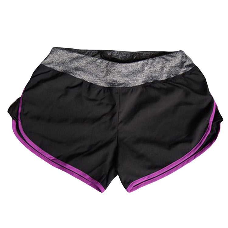 Quick-drying Women's Shorts Elastic Waist Pattern workout