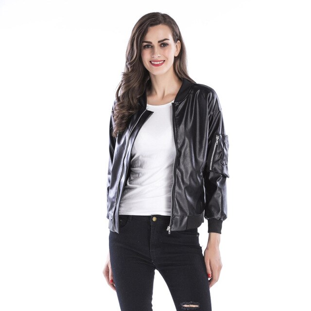 New Women's biker Leather Jacket.Slim. Available up to 2XL
