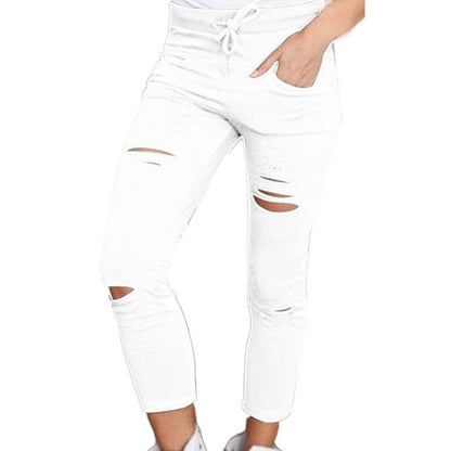 Women's ripped slim jeans