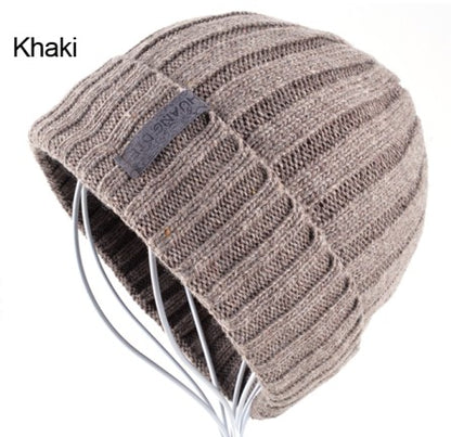 Men's skullies winter knitted hat beanie hats