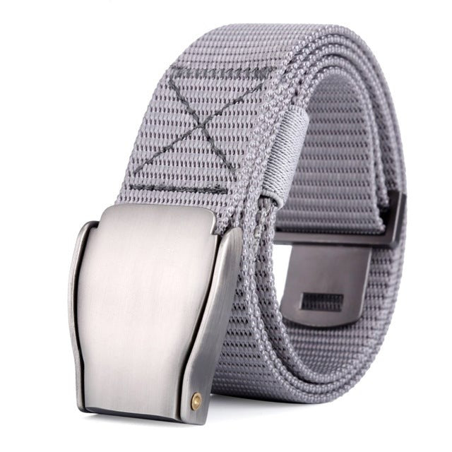 Military Men's Canvas Belt with Automatic Buckle