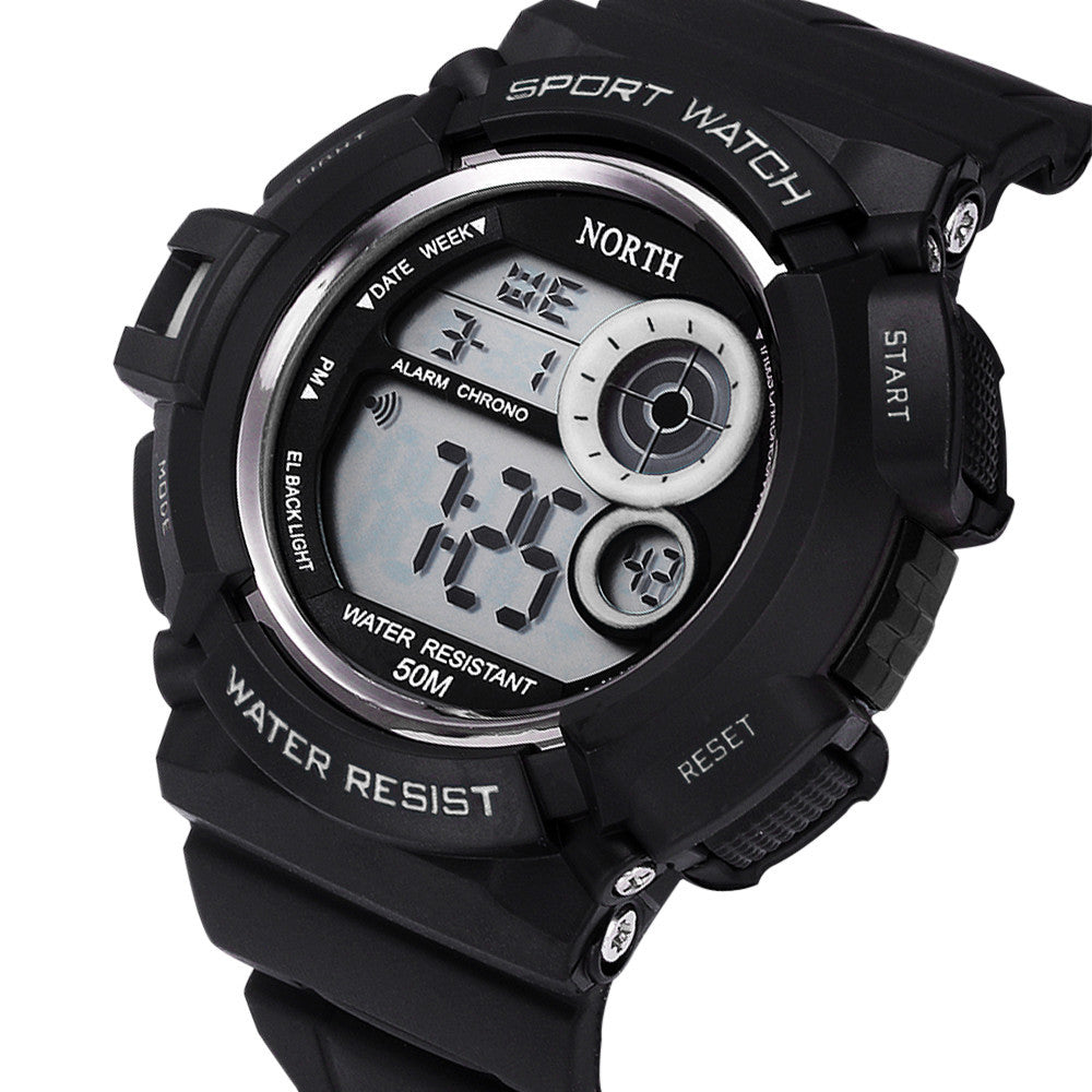 Waterpoof Mens Rubber Band Digital Army Military Quartz Sport Wrist watch