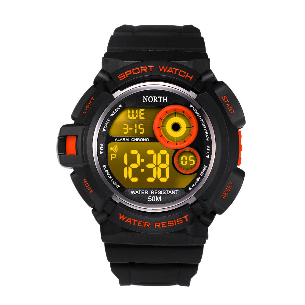 Waterpoof Mens Rubber Band Digital Army Military Quartz Sport Wrist watch