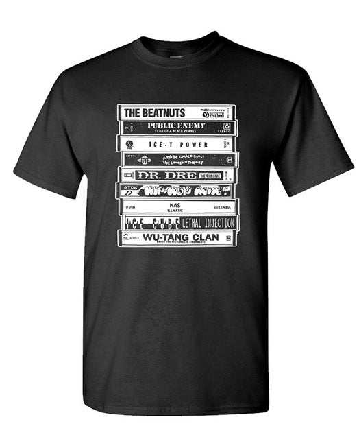 Men's Old School Hip Hop CASSETTES T-Shirt