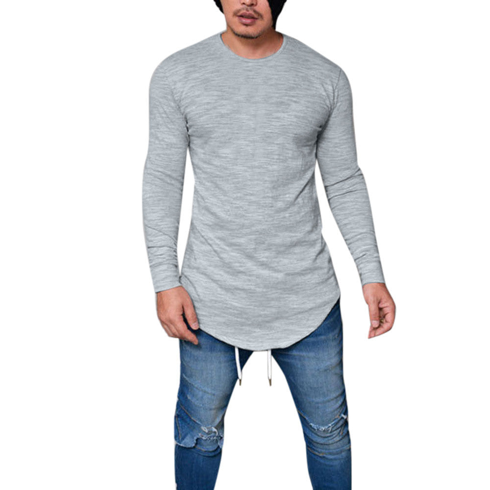 Men's Slim Fit Long Sleeve casual T-shirt