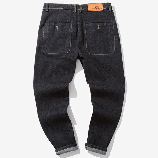 Men's Casual Denim Cotton Vintage Wash Jeans